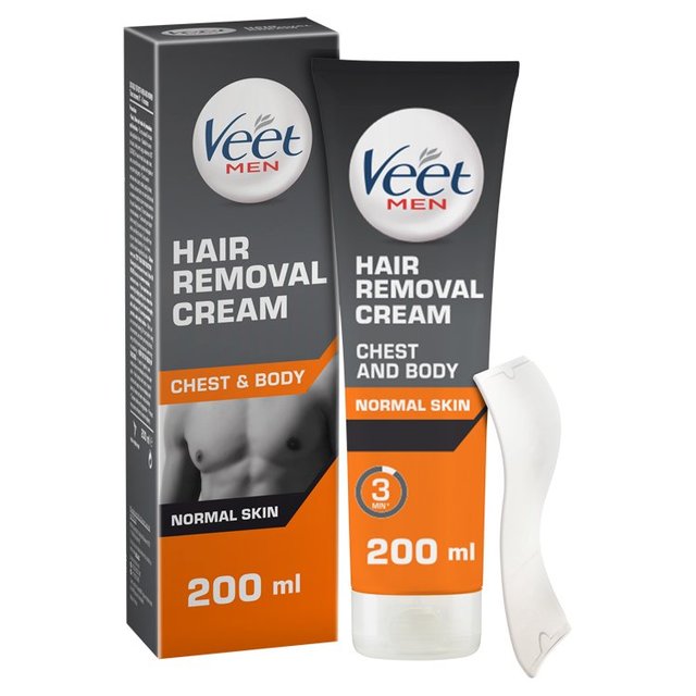 Veet Men Hair Removal Cream Chest & Body Normal Skin 200ml GOODS M&S