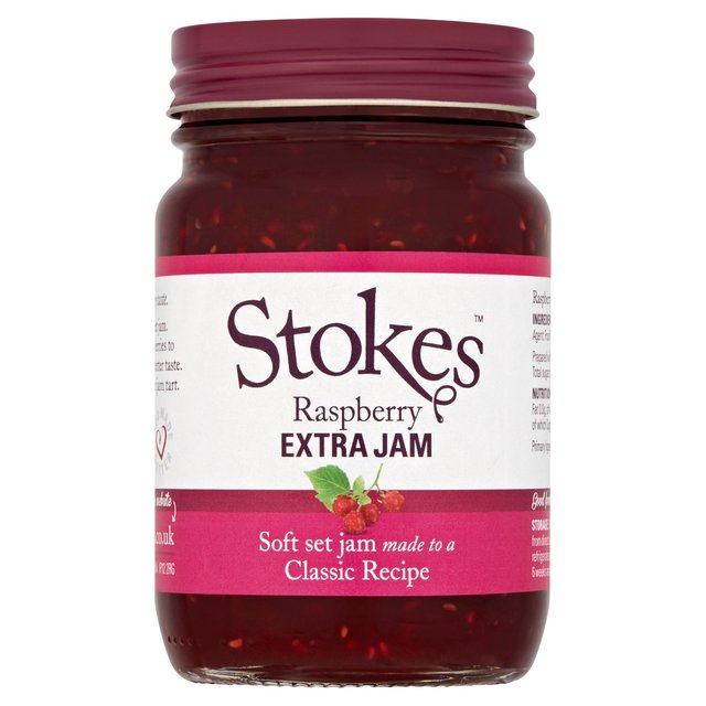 Stokes Raspberry Extra Jam 340g GOODS M&S