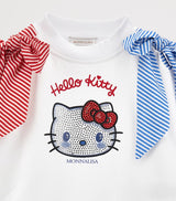 Stretch-Cotton Rhinestone-Embellished Sweatshirt for Children 2-12 Years