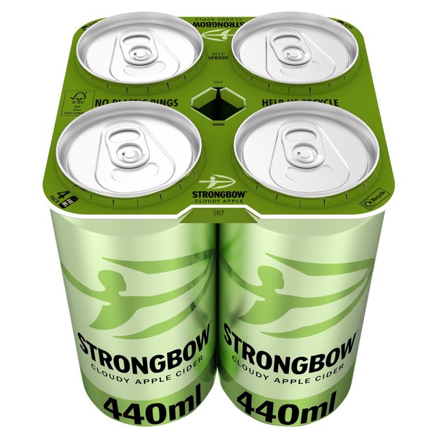 Strongbow Cloudy Apple Cider 4 x 440ml GOODS M&S