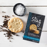 Stag Bakeries Sea Salt & Black Pepper Water Biscuits 150g GOODS M&S