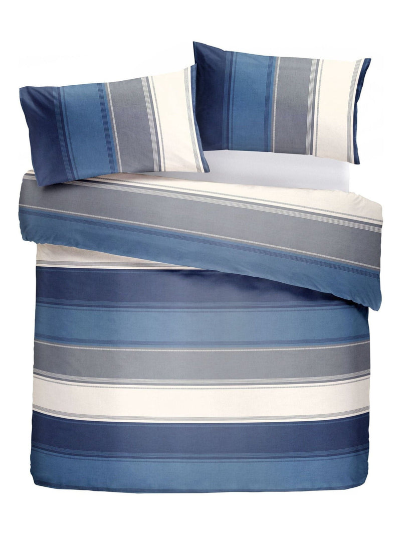 Betley Fusion Blue/Beige duvet cover and pillowcase set - British product