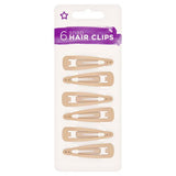 Superdrug Snap Clip Blonde Hair Clip 6 Pack