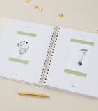 Blush and Gold safari baby memory book - British product