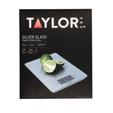 Taylor Pro Glass Digital Kitchen Scale 5kg Silver Gift Boxed GOODS M&S