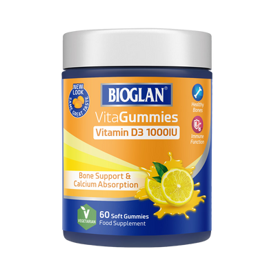 Bioglan Vitamin D3 1000iu VitaGummies Lemon 60