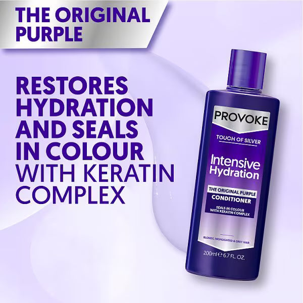 Provoke Purple Conditioner Intensive Hydration 200ml, imported from the UK