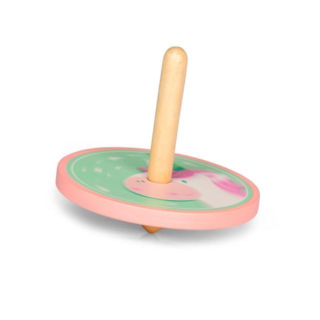 Wooden Unicorn and Dragon Spinning Top GOODS M&S