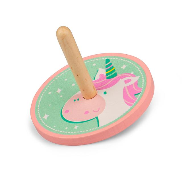 Wooden Unicorn and Dragon Spinning Top GOODS M&S