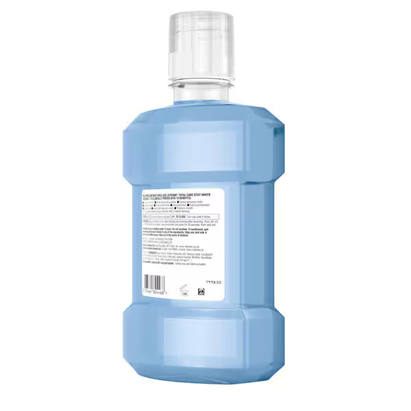 Listerine Total Care Stay White mouthwash 1L, UK version