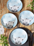 Set of 4 Teal Blue Hamish Side Plates