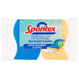 Spontex Non Scratch Super Absorbent Sponge Scourer 2 per pack GOODS M&S