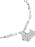 Radley ladies silver tone jumping dog charm bracelet, imported from the UK