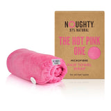 Noughty microfibre hair towel hot pink - British product
