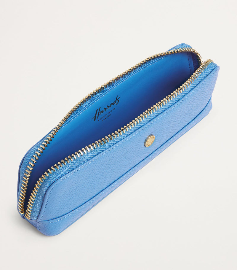 Harrods Slim Leather Pencil Case
