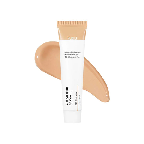 Purito Cica Clearing BB Cream Rose Ivory 30ml, imported from the UK