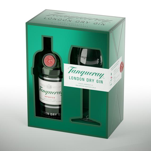 Tanqueray London Dry Gin and Copa Glass Gift Pack 70cl GOODS M&S