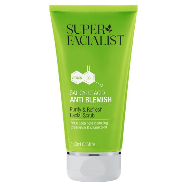 Super Facialist Salicylic Acid Anti Blemish Purify & Refresh Facial Scrub 150ml GOODS M&S