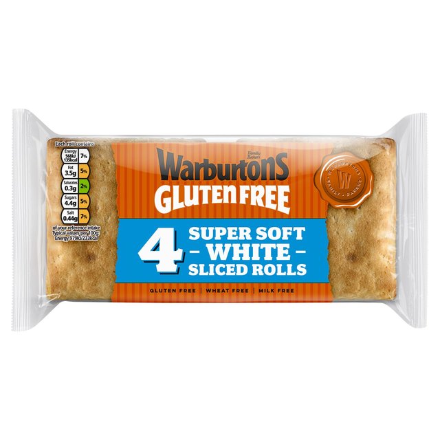 Warburtons Gluten Free White Square Rolls 4 per pack GOODS M&S