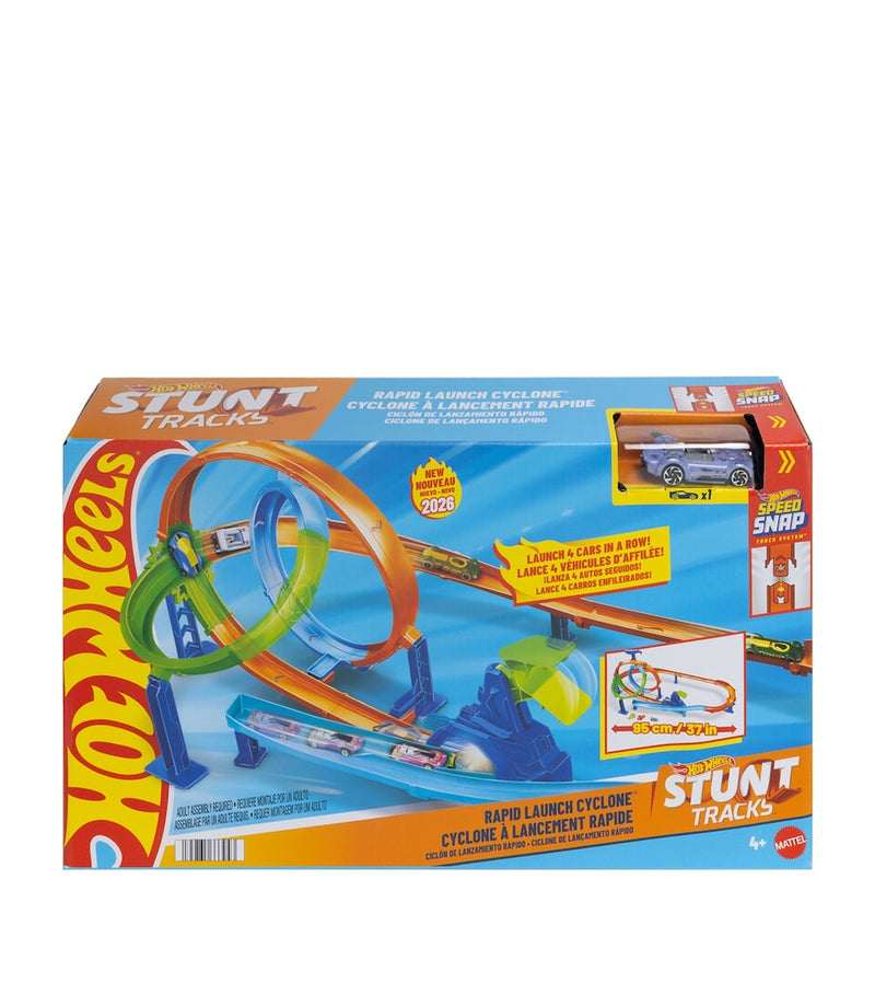 Hot Wheels Hot Wheels Stunt Tracks Rapid Launch Cyclone Set