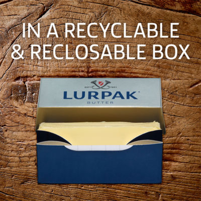 Lurpak slightly salted butter 180g box, UK version