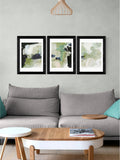East End Prints green wall prints set of 3 - British product