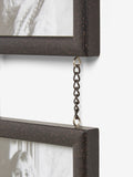 Black salvage hanging photo frame set of 5 - British product