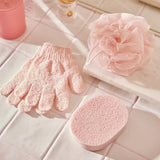 Superdrug Body Gloves Pink cleansing glove (British brand)