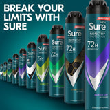 Sure Men 72hr Nonstop Protection Active Dry Antiperspirant Deodorant 250ml GOODS M&S