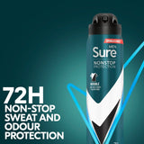 Sure Men 72hr Nonstop Protection Invisible Ice Antiperspirant Deodorant 250ml