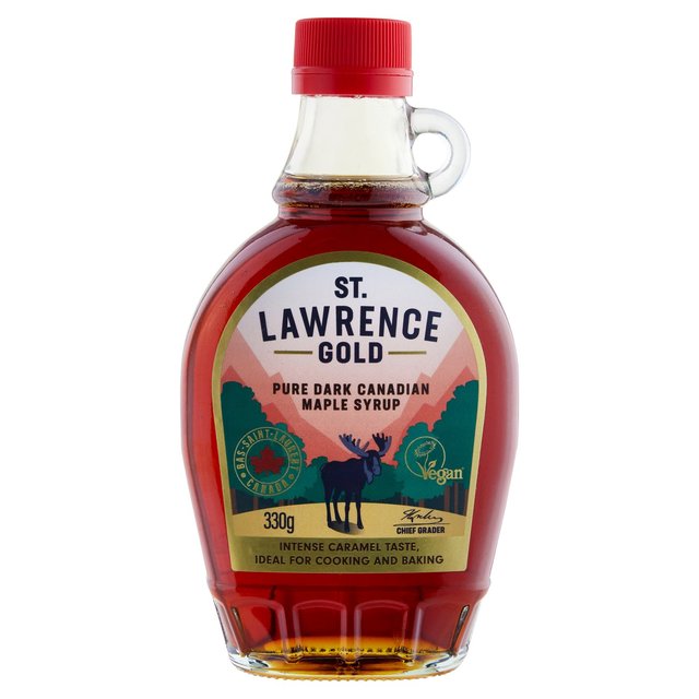 St Lawrence Gold Dark Robust Taste Maple Syrup 330g GOODS M&S