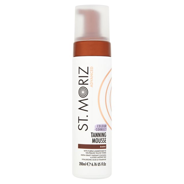 St Moriz Advanced Colour Correcting Tanning Mousse Dark 200ml GOODS M&S