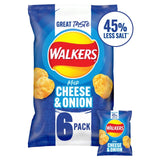 Walkers Less Salt Mild Cheese & Onion Multipack Crisps 6 per pack GOODS M&S