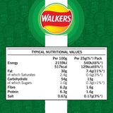 Walkers Less Salt A Dash of Salt & Vinegar Multipack Crisps 6 per pack GOODS M&S