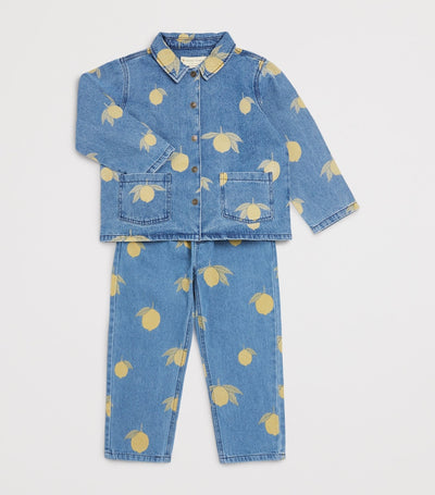 Lemon Printed Elastic Waist Jeans for Children 9 Months to 10 Years