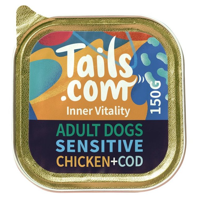 Tails.com Inner Vitality Sensitive Grain Free Dog Wet Food Chicken & Cod 150g GOODS M&S