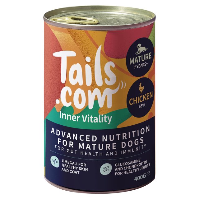 Tails.com Inner Vitality Mature Dog Wet Food Chicken 400g GOODS M&S