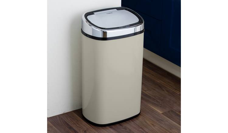 Tower 58 Litre Sensor Bin - Latte & Chrome GOODS Argos