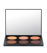 Six-Shade Contour and Highlight Powder Palette for Facial Sculpting