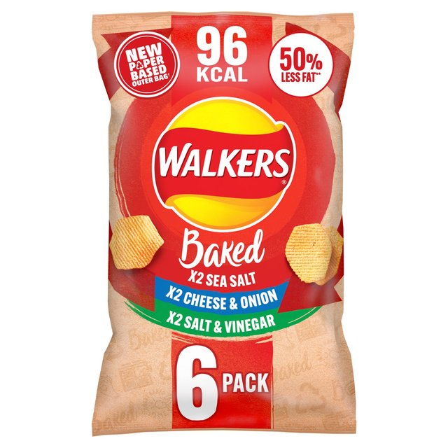 Walkers Baked Variety Multipack Snacks 6 per pack GOODS M&S