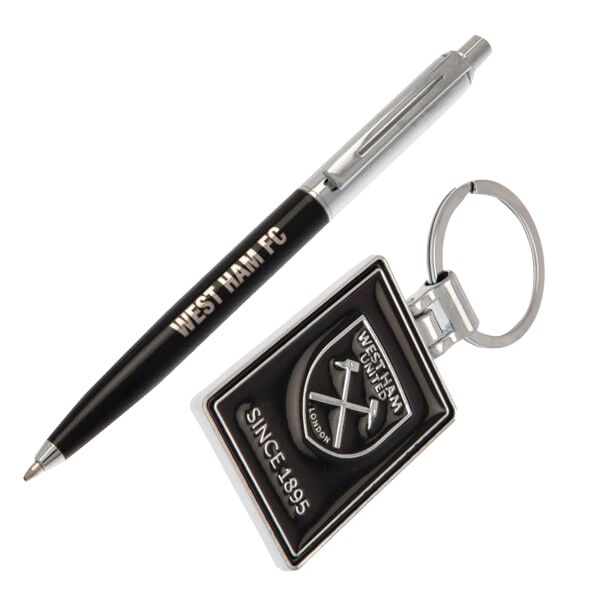 West Ham United FC Pen and Keyring Set GOODS Superdrug
