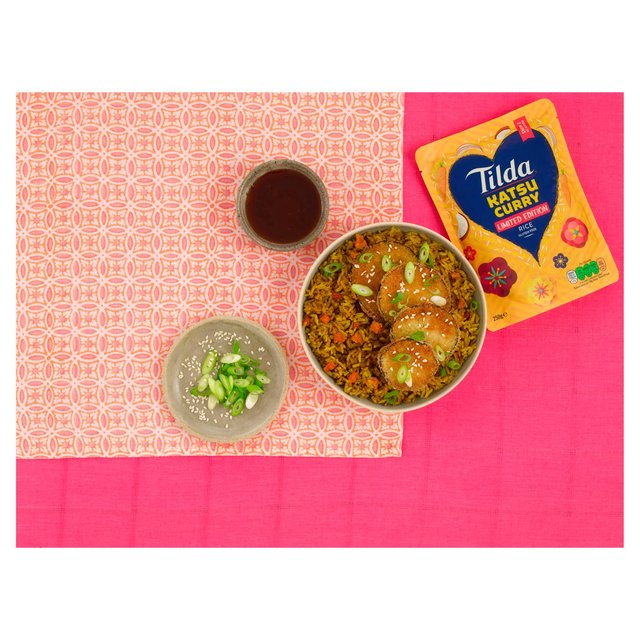 Tilda Microwave Katsu Curry Jasmine Rice 250g GOODS M&S