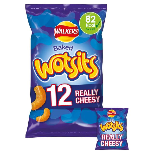Walkers Wotsits Really Cheesy Multipack Snacks 12 per pack GOODS M&S