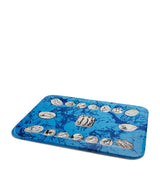 Hand-Silkscreened Wooden Tray with Classical Roman Design 60cm x 48cm