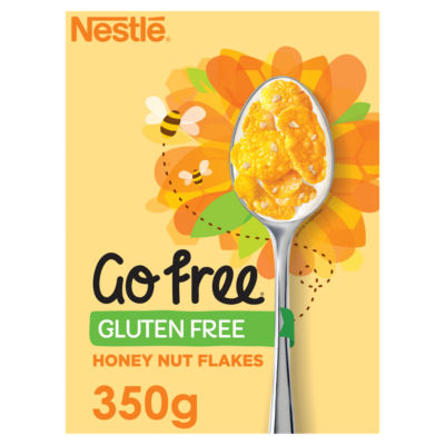 Nestle Go Free Gluten Free Honeynut Cornflakes Breakfast Cereal 350g