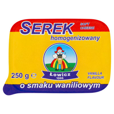 Lowicz Soft Cheese Vanilla 250g, UK version