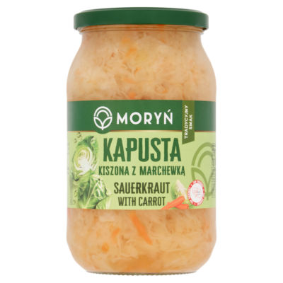 Moryn Sauerkraut with Carrot 850g, imported from the UK