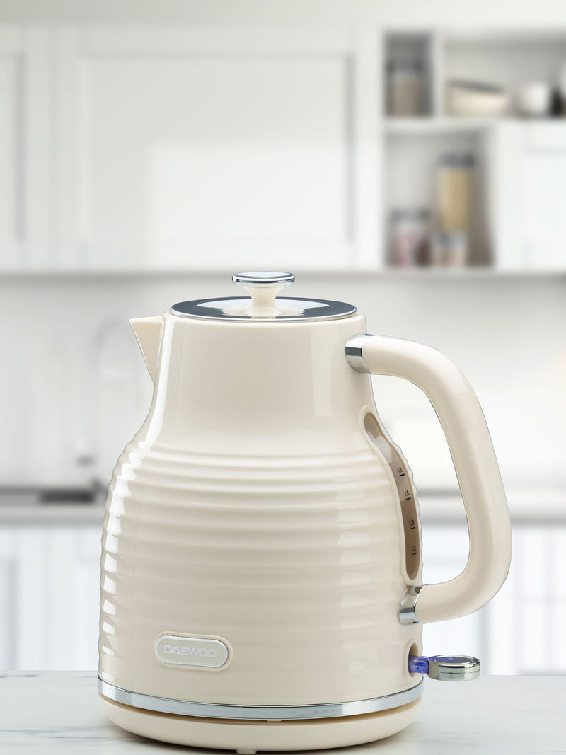 Daewoo Cream Sienna jug kettle 1.7L - British product