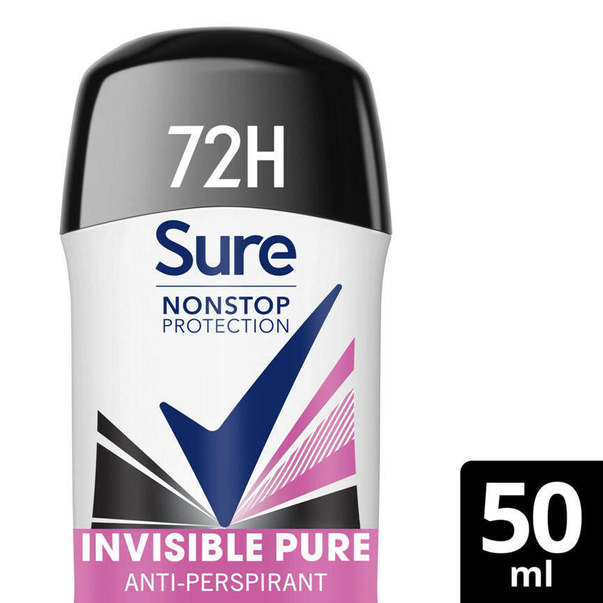 Sure Antiperspirant Invisible Pure Nonstop Protection 50 ml GOODS ASDA