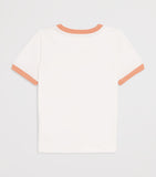 Chloé Kids Contrast-Trim Logo T-Shirt 4-14 Years - British product